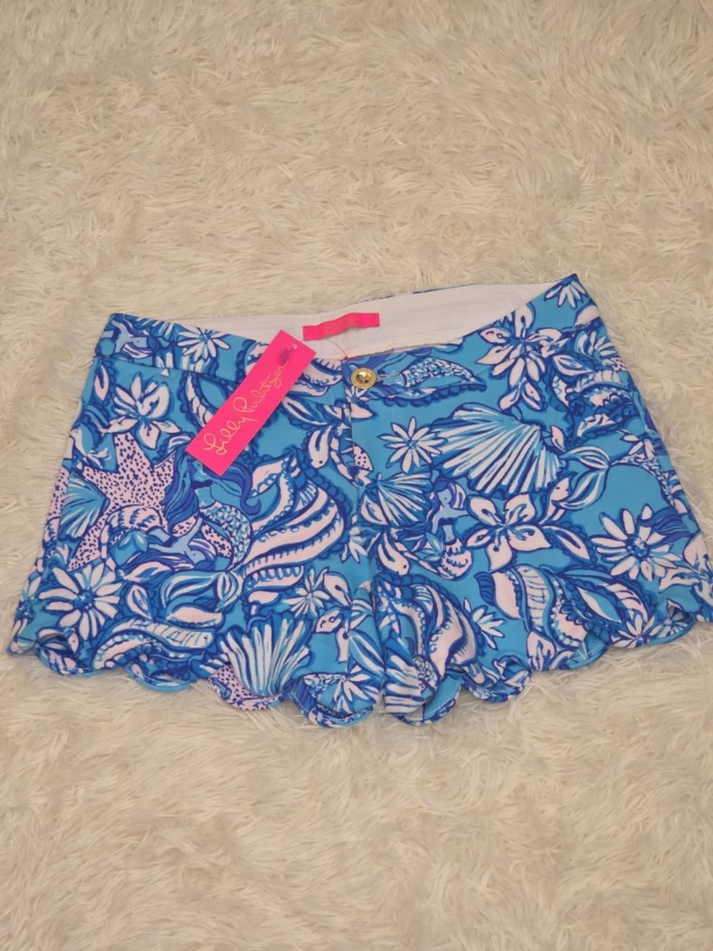 NWT Lilly Pulitzer Buttercup Shorts "Sound The Sirens"